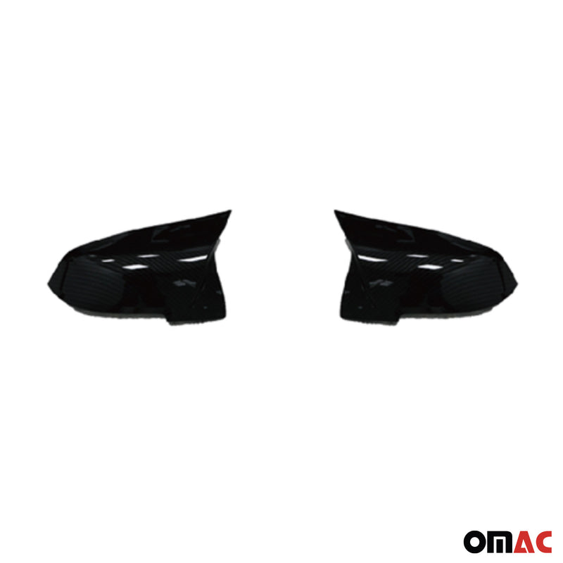 Calotte specchietti retrovisori BMW F30 M3 2013-2019, ABS, nero lucido, 2 pezzi