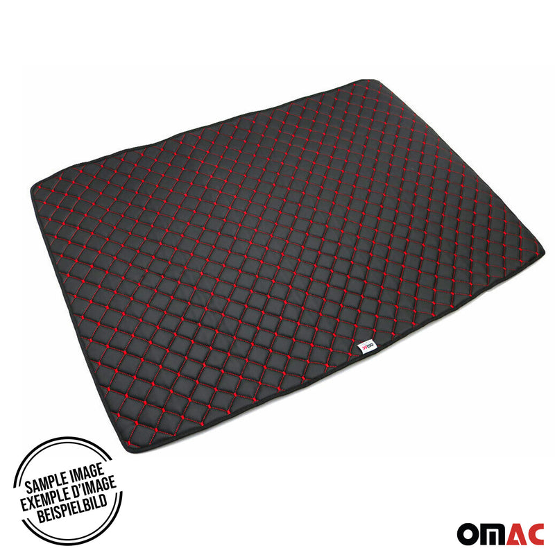 Tappetino per bagagliaio in similpelle per BMW X5 E70 2006-2013 Nero Rosso