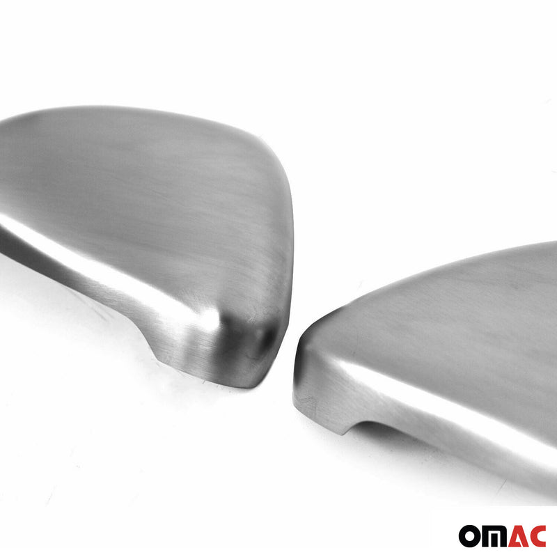 Calotte specchietti retrovisori per VW Golf Van 2012-2019 in acciaio inox opaco, 2 pezzi