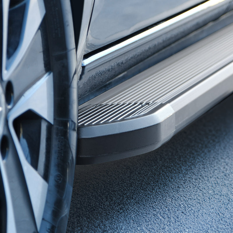Minigonne laterali in alluminio per Peugeot Partner Tepee 2008-2018 Nero 2x