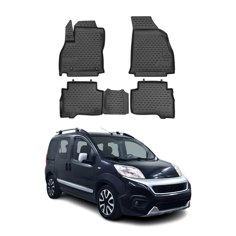 Tappetini Citroen Nemo 2008-2021 TPE Nero 4 pezzi