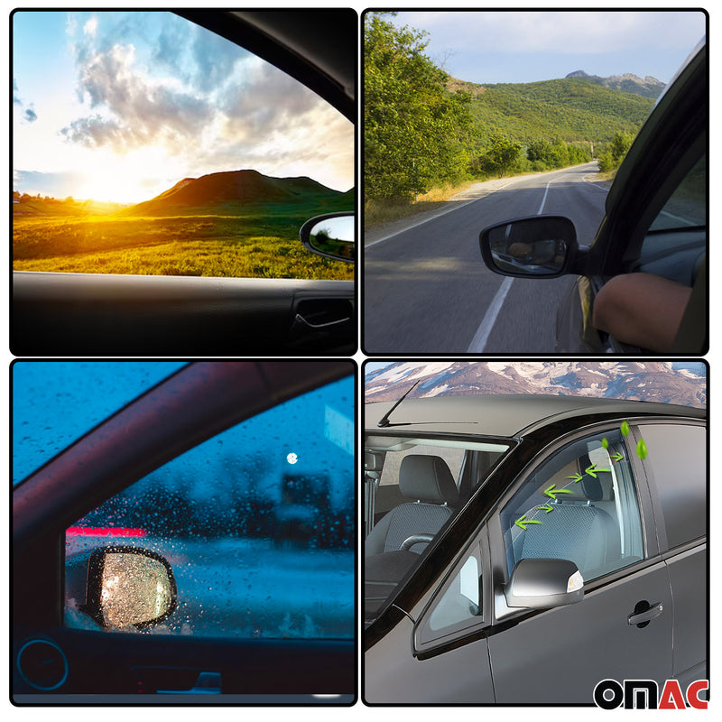 Windabweiser Regenabweiser für Mazda 3 2009-2014 5tür Dunkel Acryl 2tlg