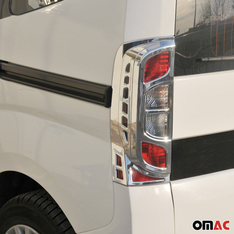 Strisce luci posteriori per Fiat Fiorino / Qubo 2007-2021 cromate ABS 2 pezzi 