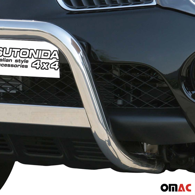 Protezione anteriore per Mitsubishi L200 2006-2009 ø63mm acciaio argento 