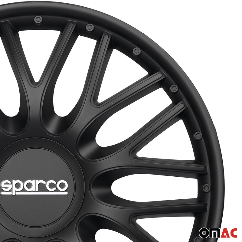 Coprimozzi Sparco 16 pollici Roma Nero 4 pezzi