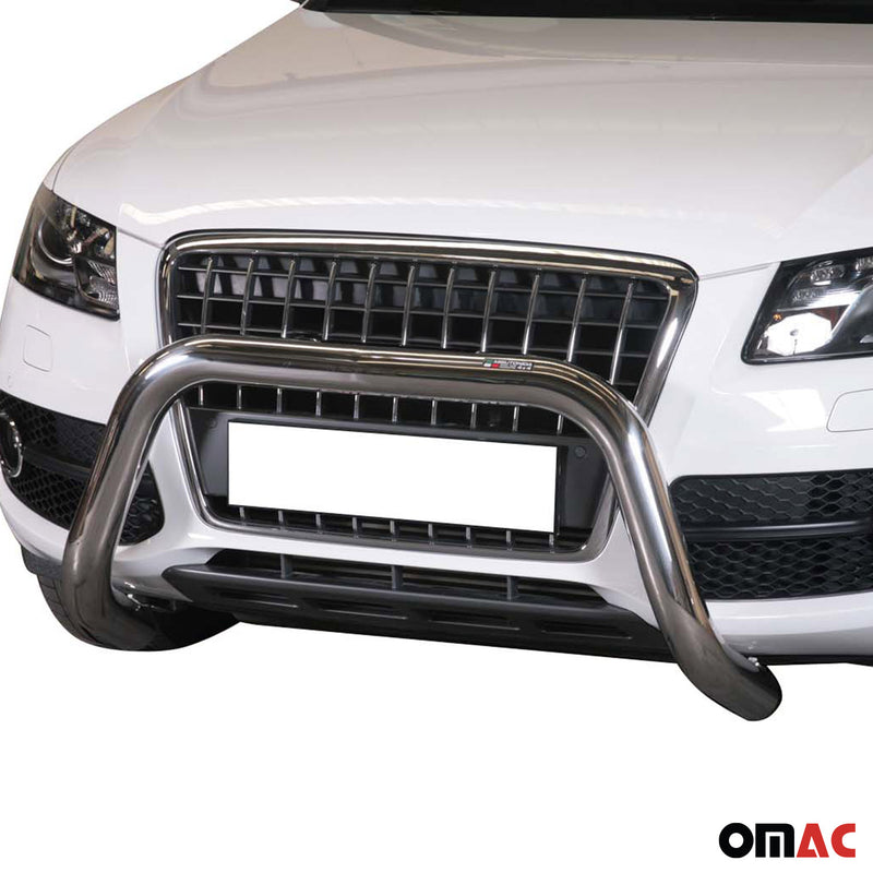 Protezione anteriore per Audi Q5 2008-2015 ø76mm acciaio argento