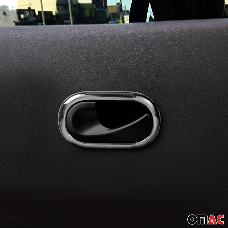 Copri maniglia porta, copri maniglia porta per Smart ForTwo 2015-2021, acciaio inossidabile, argento, 2 pezzi 