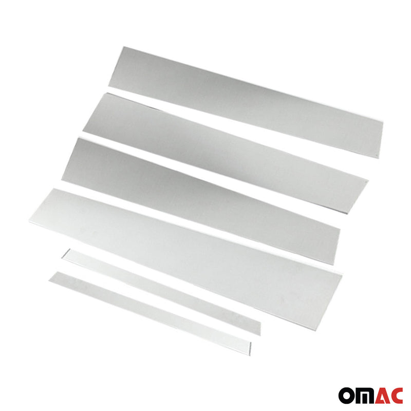 Rivestimento del montante della porta del montante B per Opel Mokka X 2016-2020 in acciaio inox argento, 6 pezzi