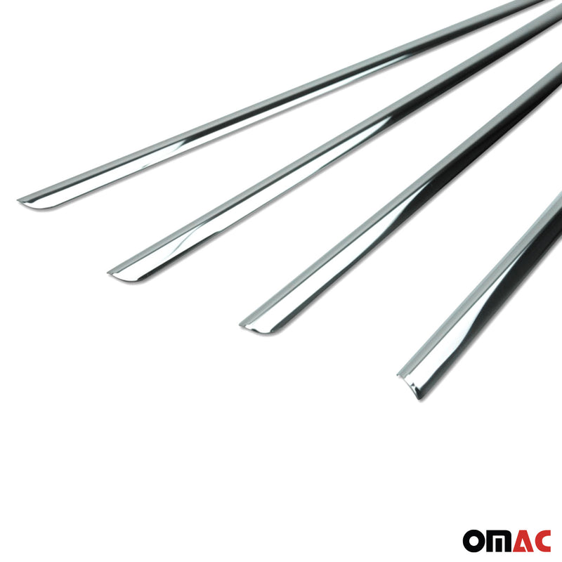 Listelli decorativi per finestrini per Dacia Lodgy 2012-2024 in acciaio inox cromato, 4 pezzi 