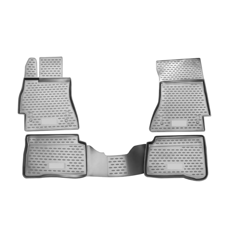 Tappetini Mercedes S W221 2005-2013 in TPE grigio 4 pezzi 