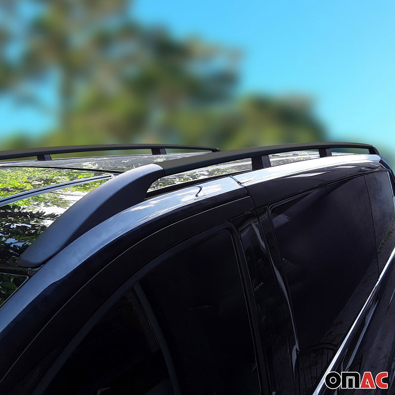 Barre portatutto da tetto per Jeep Renegade 2015-2024 in alluminio nero 