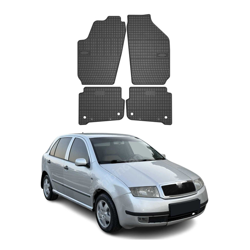 1999-2008 Skoda Fabia Fußmatten TPE Schwarz 4 tlg
