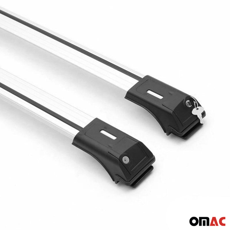 Portapacchi in alluminio per Fiat Panda 2012-2025 Argento 2 pezzi