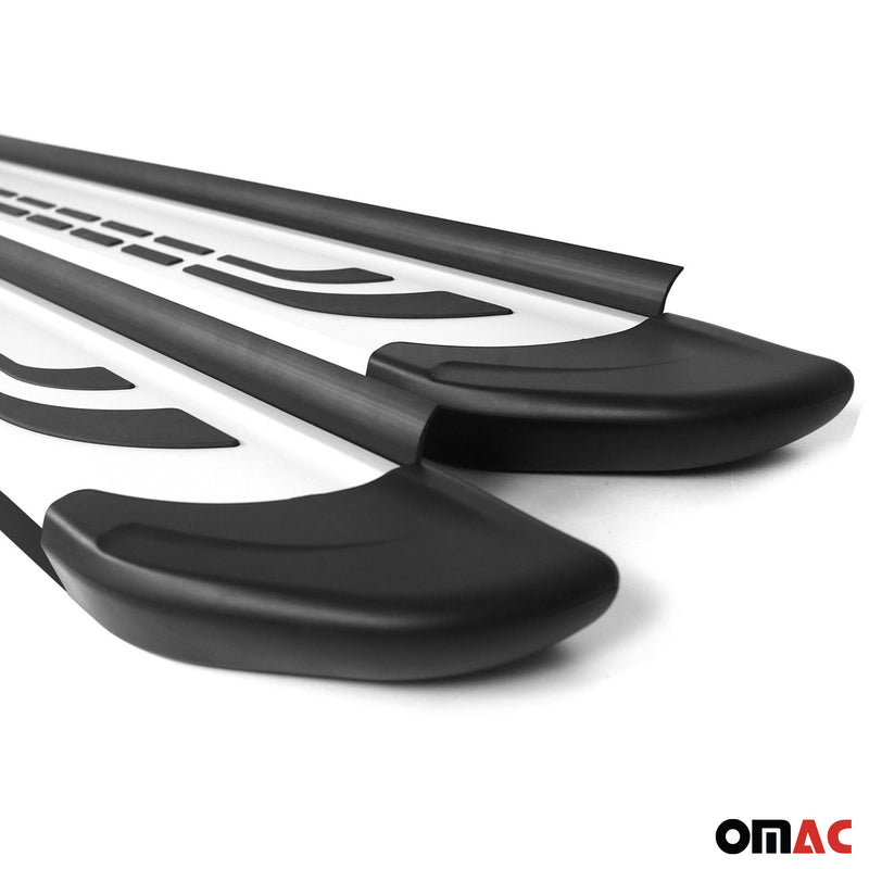 Pedane laterali Jeep Grand Cherokee 2011-2021, minigonne laterali in alluminio nero