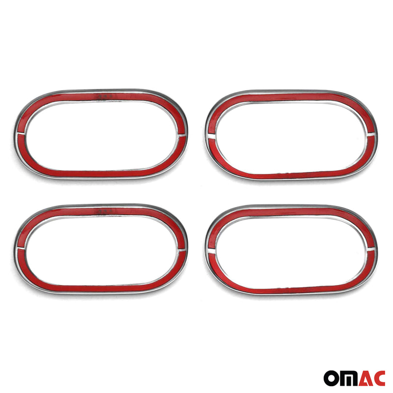 Copri maniglia porta, copri maniglia porta per Renault Modus 2004-2012, acciaio inox argento, 4 pezzi 