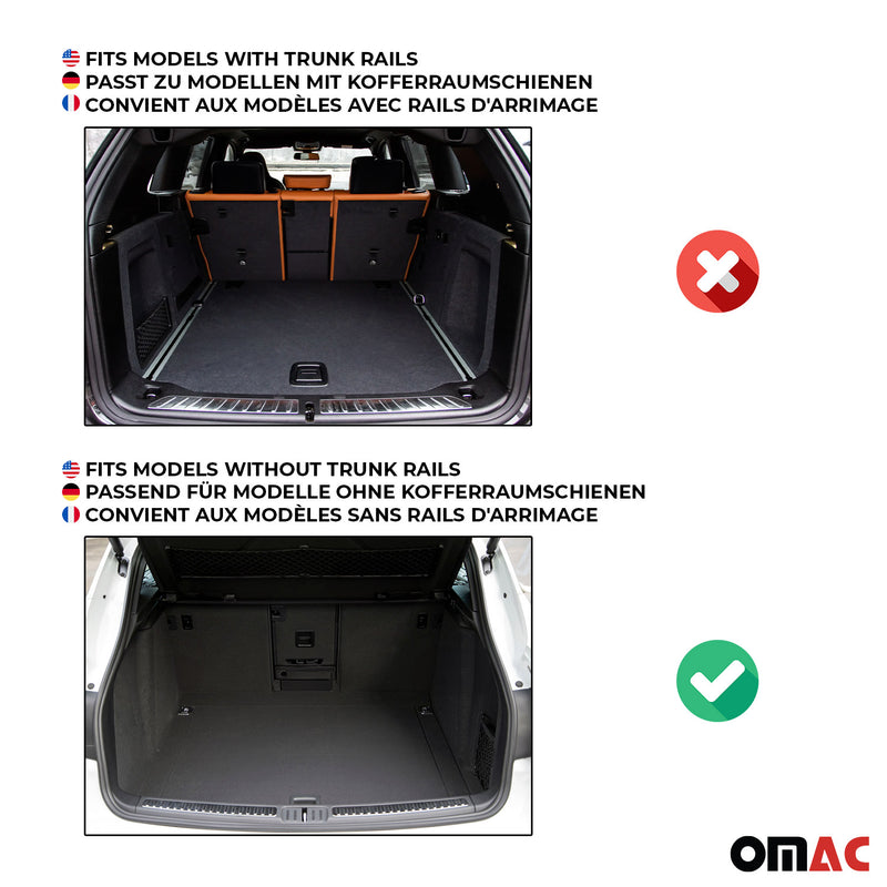Vasca baule in gomma OMAC per Audi A6 C8 Avant Allroad 2018-2025 TPE Nero