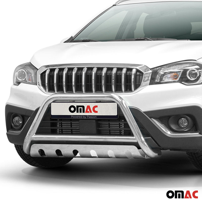 Barra di protezione anteriore per Suzuki SX4 S-Cross 2016-2022 ABE Silver 