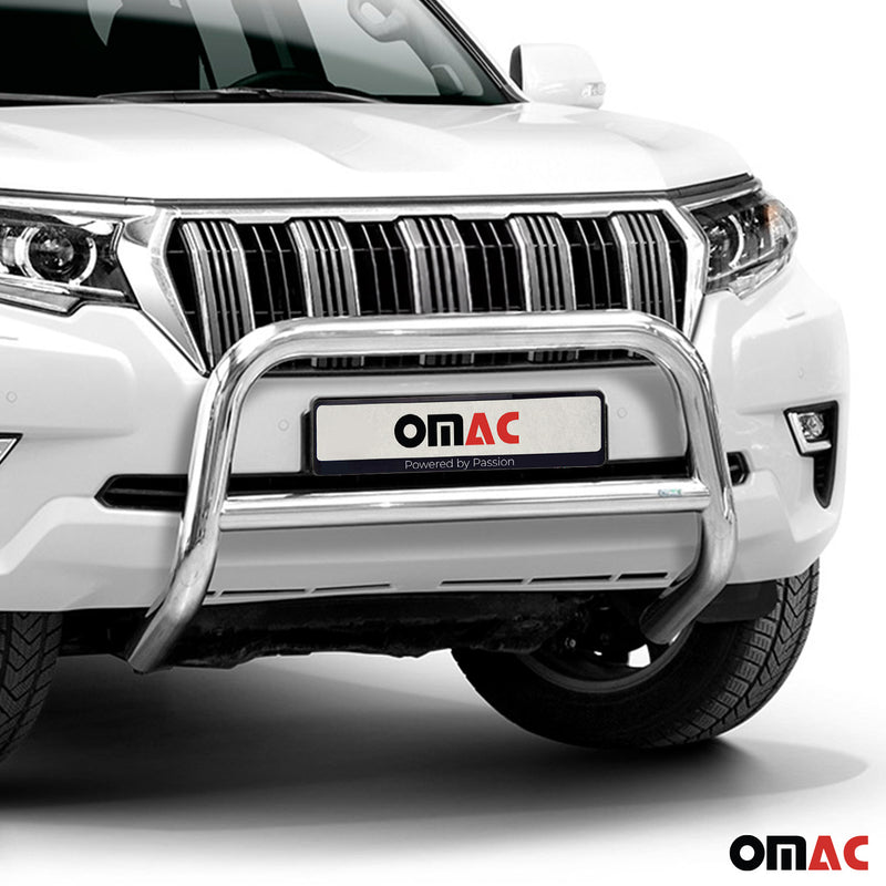 Protezione anteriore per Toyota Land Cruiser 150 2017-2022 ABE Silver 