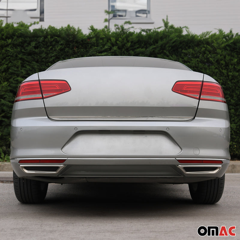 Diffusore paraurti, telaio di scarico per VW Passat B8 2014-2019 in acciaio inox cromato