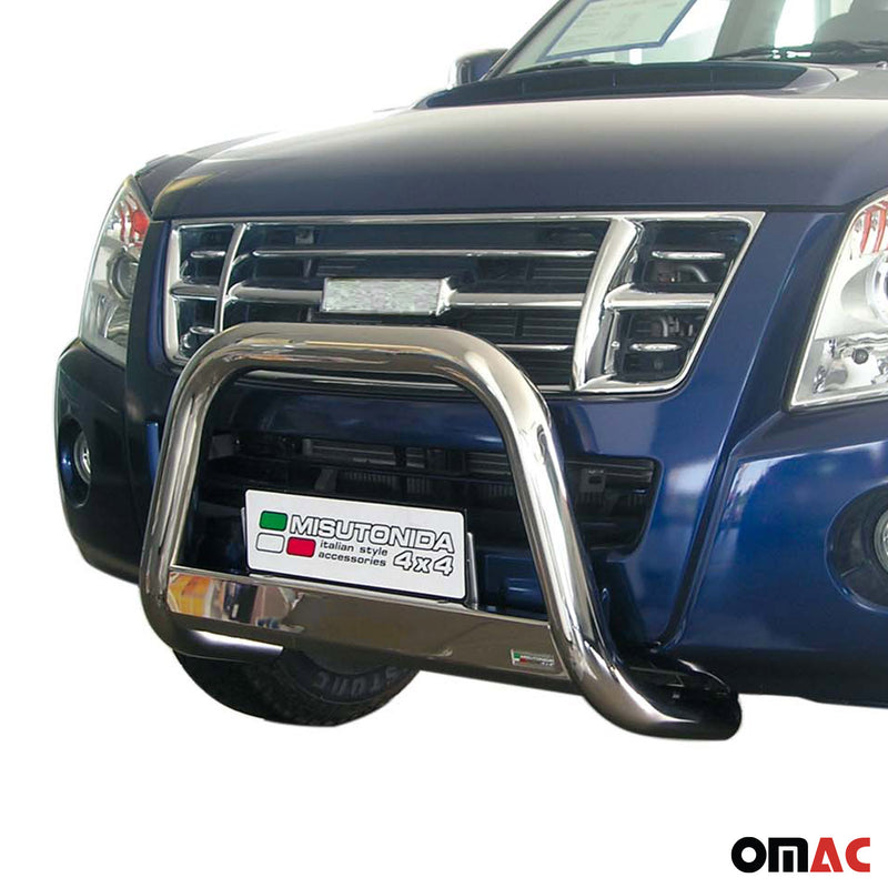 Protezione anteriore per Isuzu D-Max 2006-2012 ø63mm acciaio argento