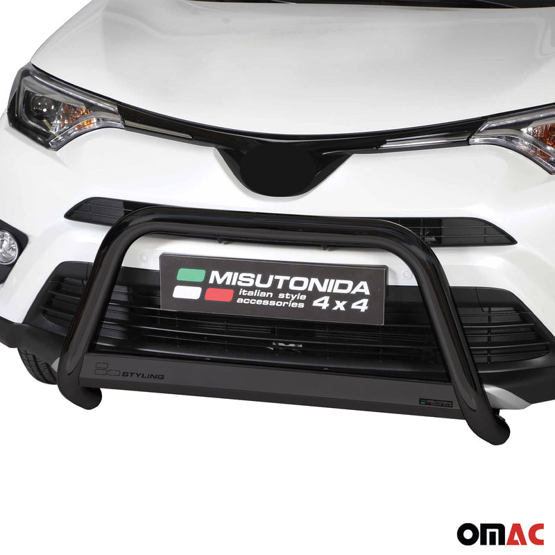 Barra di protezione anteriore per Toyota RAV4 Hybrid One 2016-2018 ø63 Nero 
