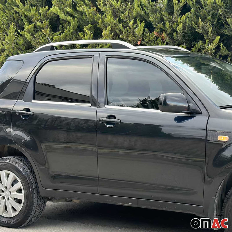 Listelli decorativi per finestrini per Daihatsu Terios 2005-2021 in acciaio inox cromato, 4 pezzi 