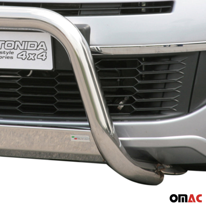 Protezione anteriore per Citroen C-Crosser 2008-2012 ø63mm acciaio argento