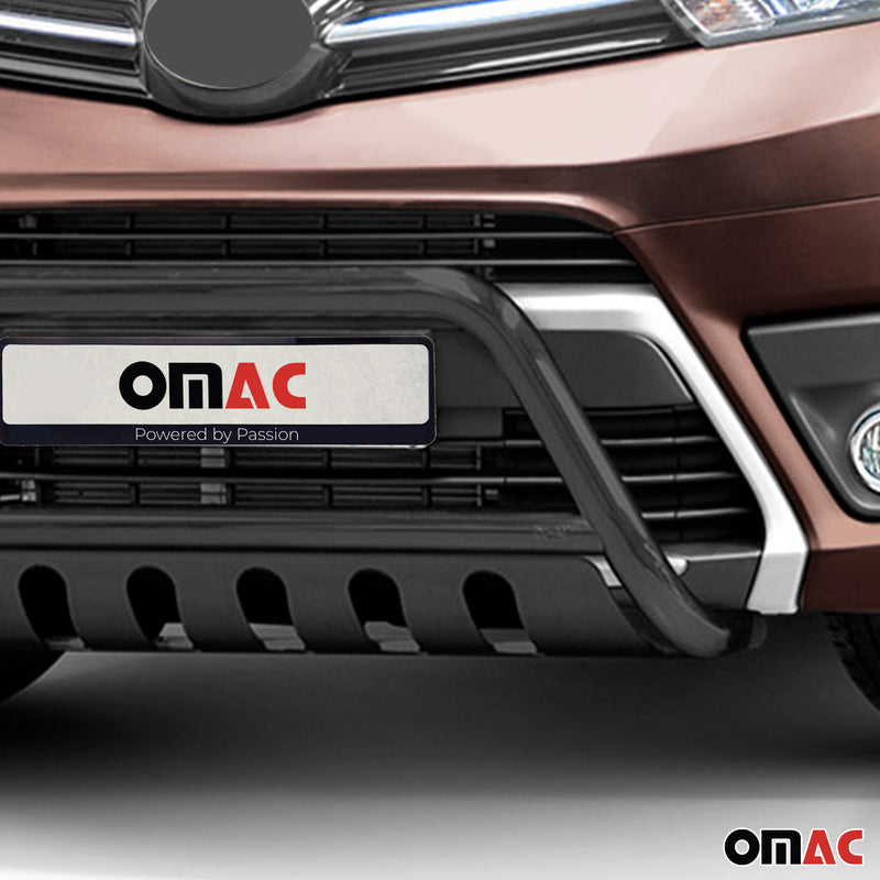 Protezione anteriore per Toyota Proace 2016-2022 in acciaio inox ABE nero 