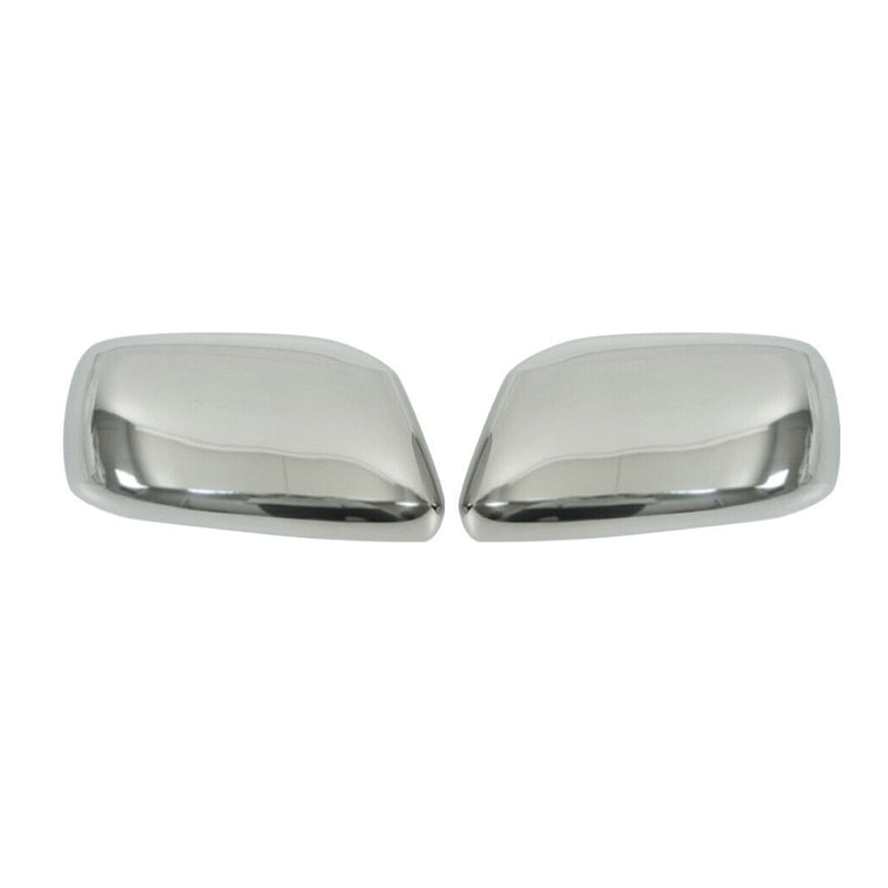 Calotte specchietti retrovisori per Suzuki Equator 2006-2012 in acciaio inox argento 
