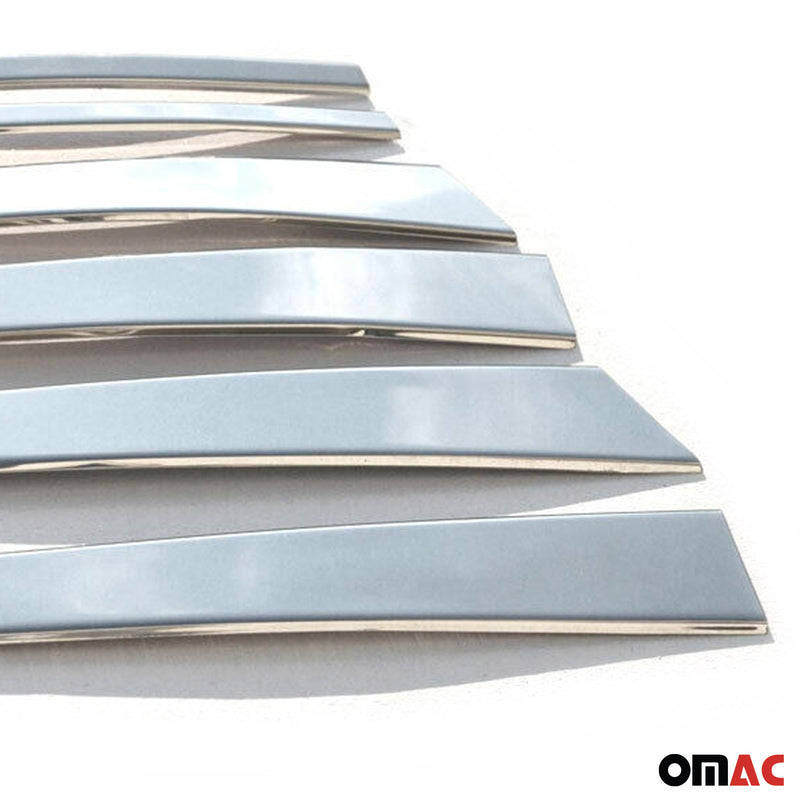 Rivestimento montante porta montante B montante C per BMW Serie 5 E34 1989-1995 Argento cromato 6x