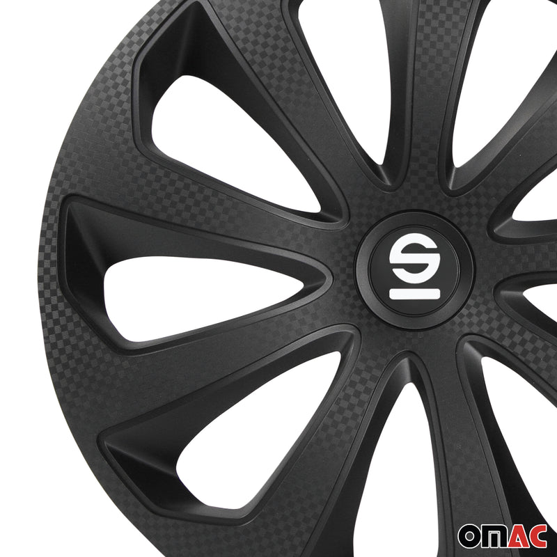 Coprimozzi Sparco 16 pollici Sicilia Nero Carbonio 4 pezzi