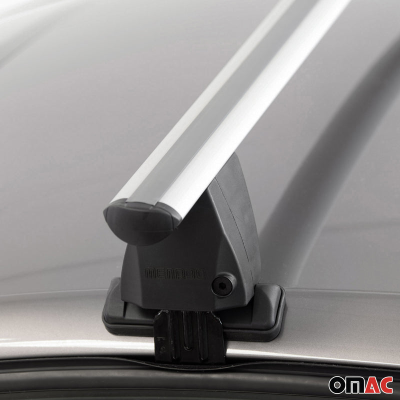 Portapacchi Menabo per Alfa Romeo 159 berlina 2005-2012 ABE grigio alluminio 2x