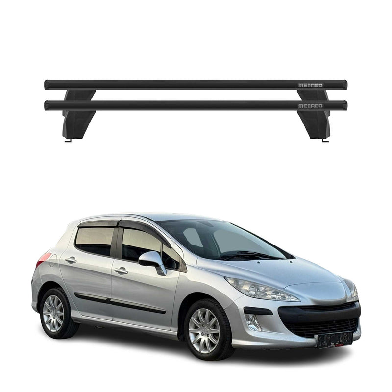 Barre portatutto Menabo per Peugeot 308 2007-2014 ABE alluminio nero