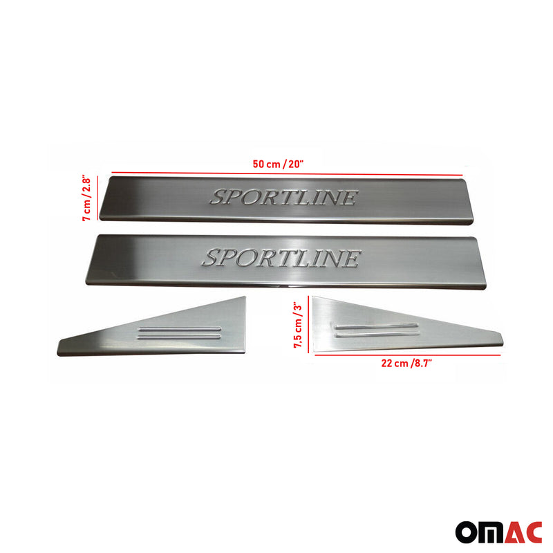Soglie porte per Land Rover Freelander 2006-2014 in acciaio inox 4 pezzi