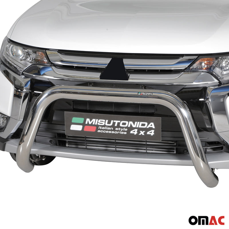 Protezione anteriore per Mitsubishi Outlander PHEV 2015-2018 acciaio ø76
