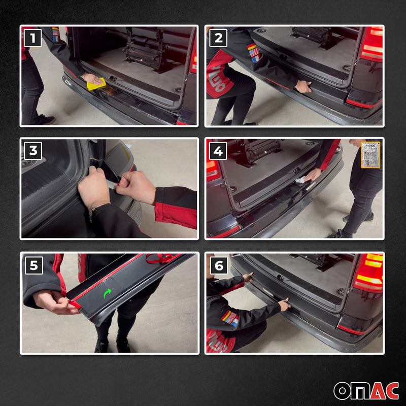 Protezione paraurti per soglia di carico per Fiat Talento 2016-2024 ABS Nero 1 pz