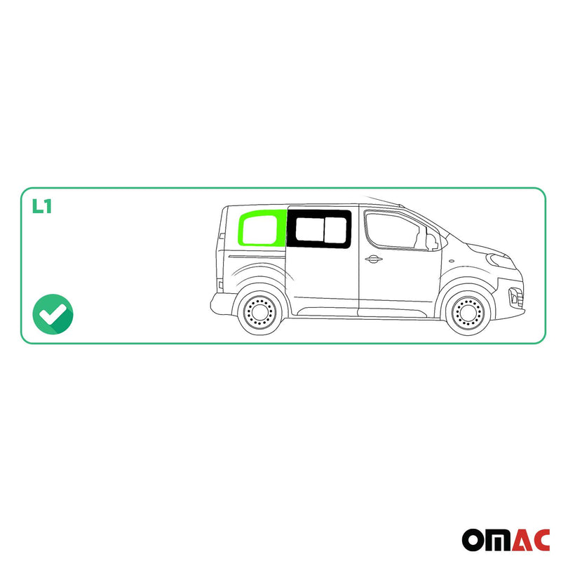 Finestrino laterale per Citroen Jumpy 2017-2025 Nero Destro L1