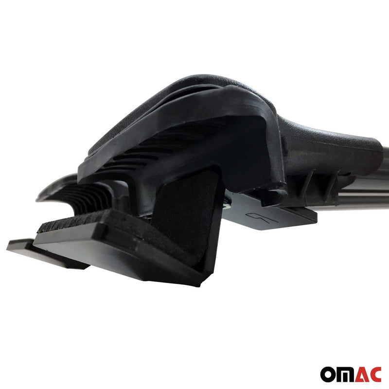 Portapacchi da tetto per Dacia Duster 2014-2018, railing, alluminio, nero