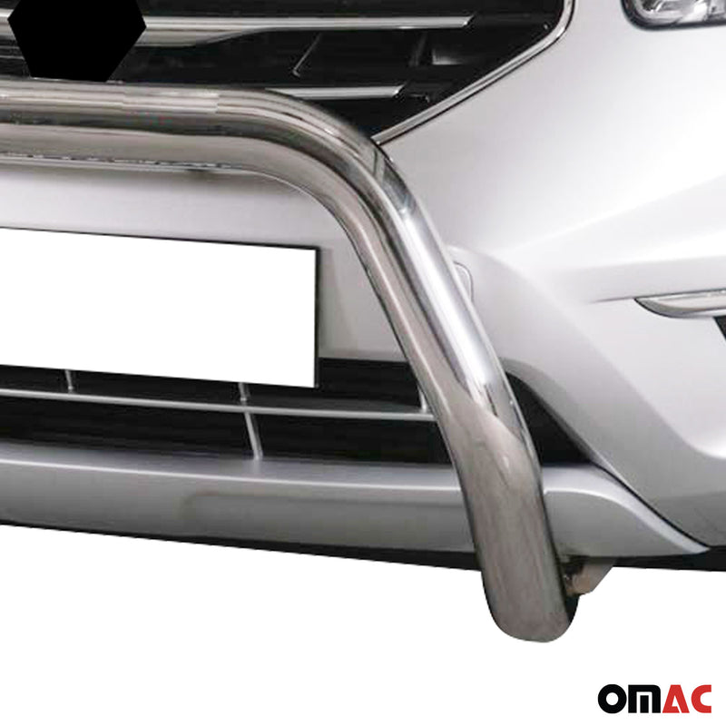 Barra di protezione anteriore per Renault Koleos 2011-2013 ø76mm acciaio argento