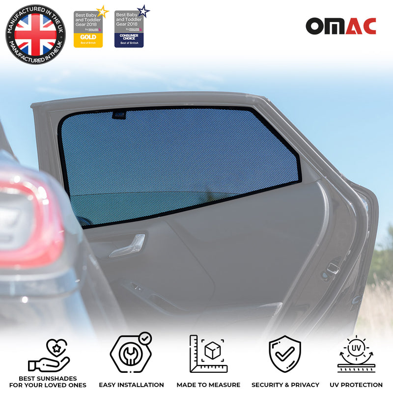 Finestrini laterali parasole per Ford Puma 2019-2025 lunotto posteriore 2 pezzi nero