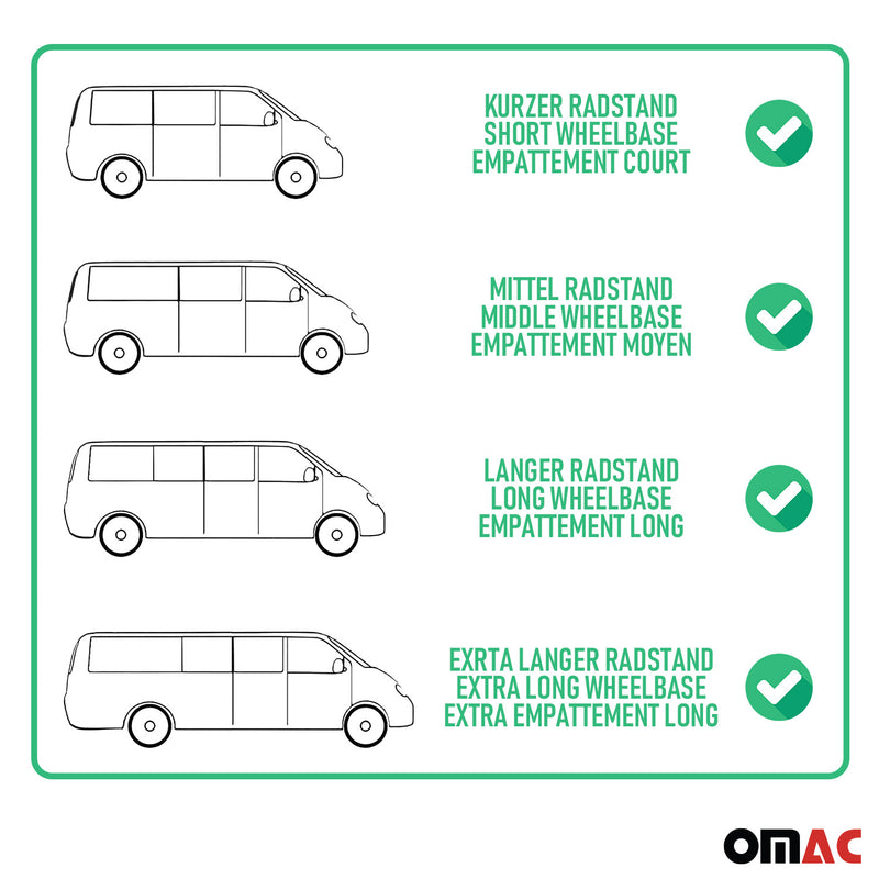 Gardinen MAß für Mercedes Sprinter W906 2006-2018 Langer Doppelhecktür Rot 14x