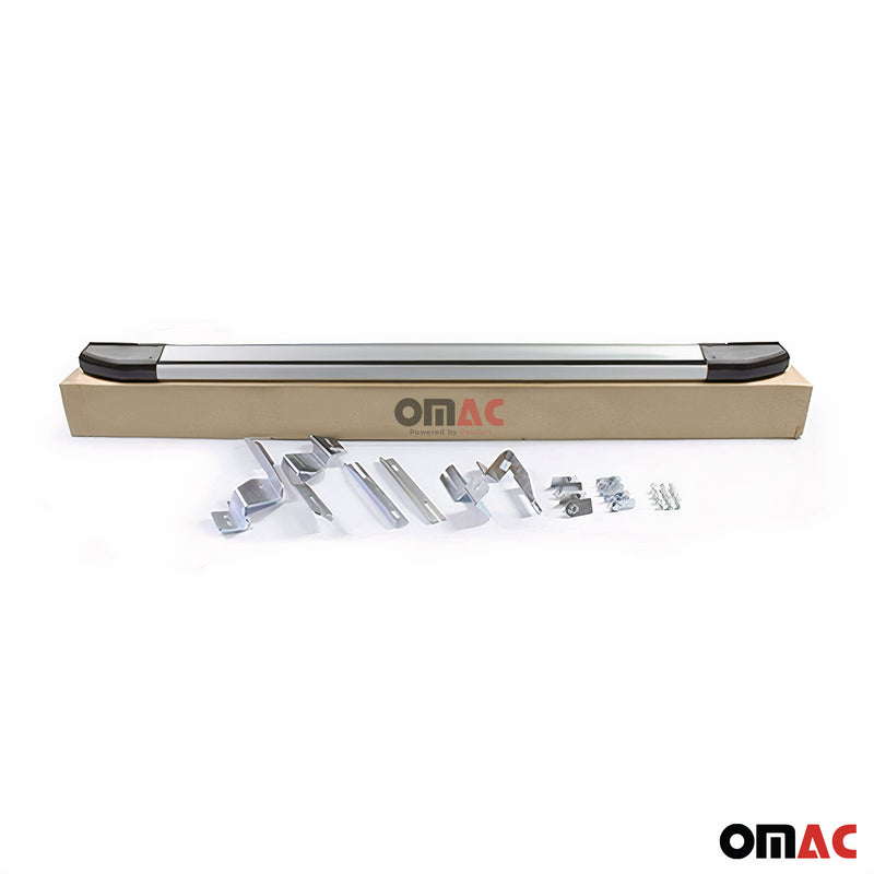 Minigonne laterali in alluminio per VW Transporter T5 2003-2015 argento corto