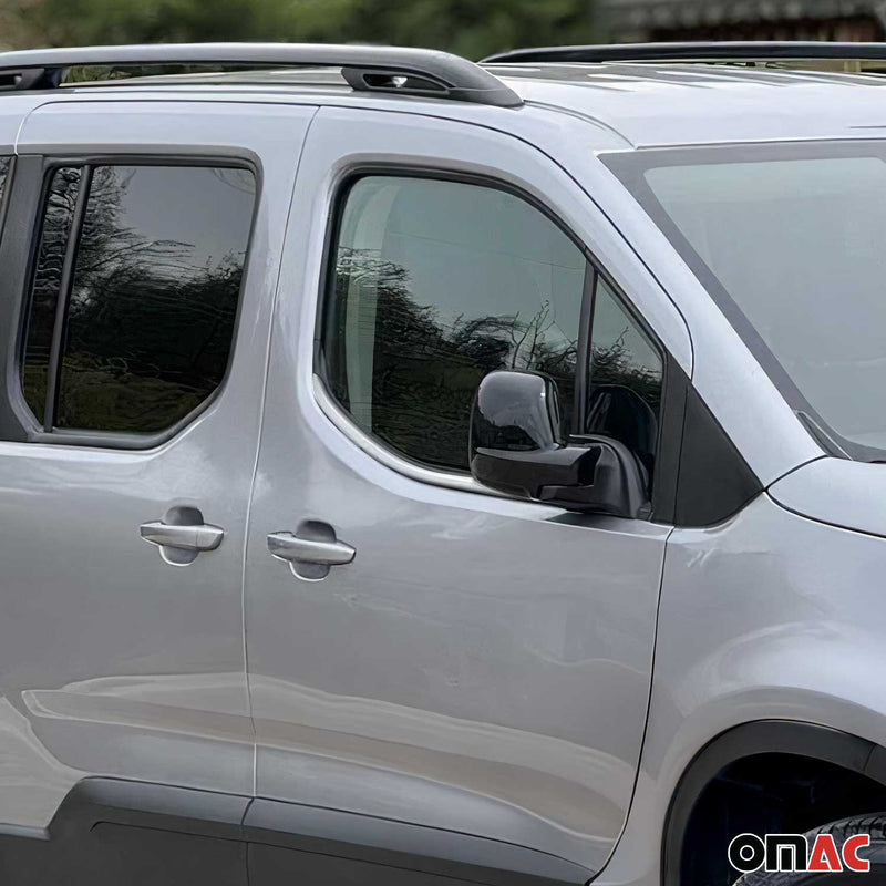 Listelli decorativi per finestrini per Peugeot Rifter 2019-2021 in acciaio inox cromato, 2 pezzi 