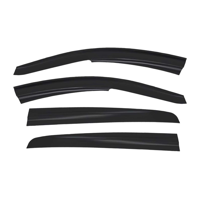 4 deflettori d'aria e deflettori antipioggia per Opel Astra G 1998-2005 in acrilico scuro