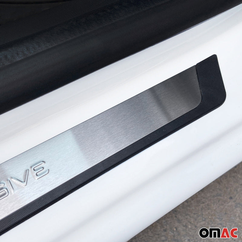 Soglie delle porte per Skoda Citigo Fabia Kamiq Karoq cromo spazzolato 2x 