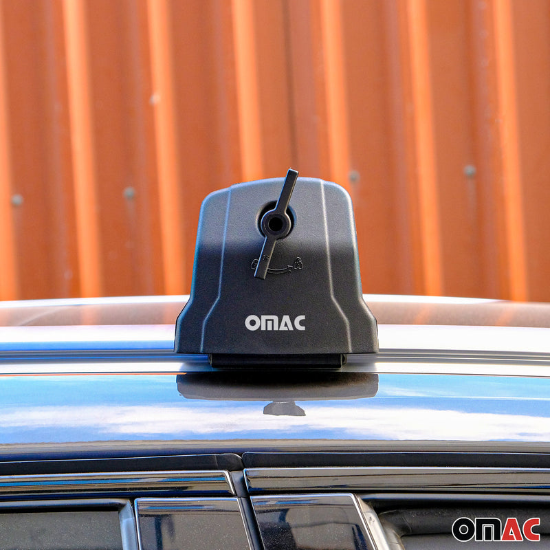 Portapacchi da tetto per Lexus RX450H 2015-2025 ABE portapacchi base grigio alluminio