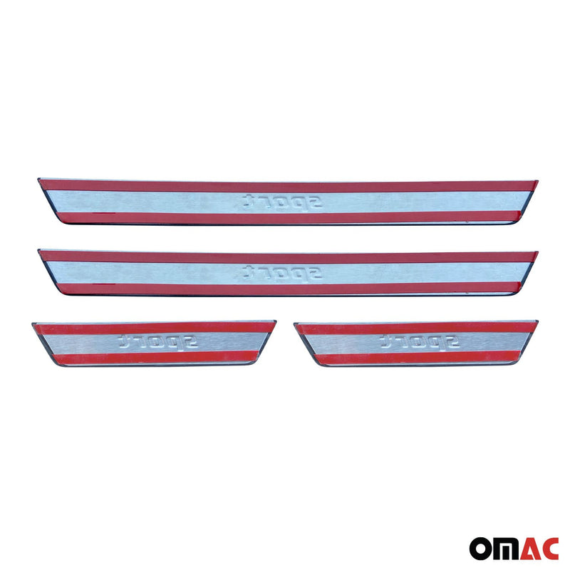Soglie porte sportive per BMW Serie 3, Serie 2, Serie 1, Serie 4, Serie 5, Sport Cromate Spazzolate 4x 