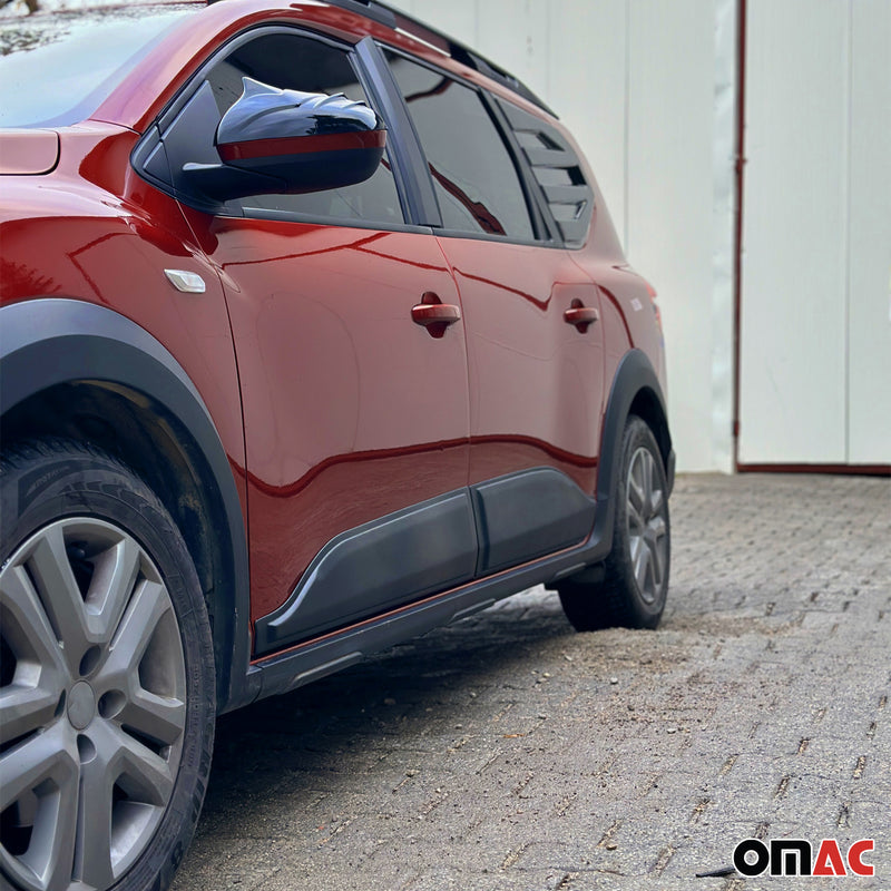 Listelli di protezione laterali per Dacia Jogger 2022-2025 in ABS nero, 4 pezzi
