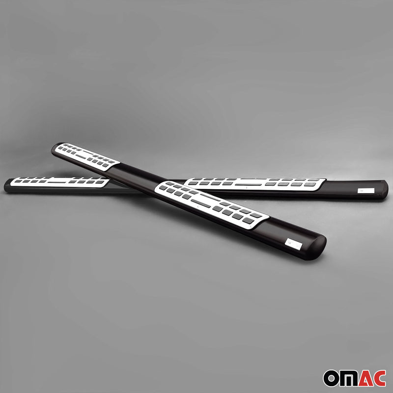 Minigonne laterali in acciaio per Jeep Grand Cherokee 2010-2013 Nero