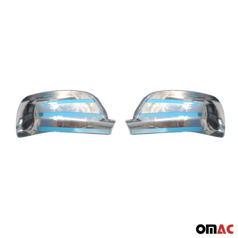 Calotte specchietti retrovisori per VW Lupo 2001-2005 cromate ABS argento 2 pezzi